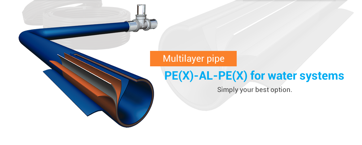 Multilayer pipe PEX AL PEX for water systems, simply your best option.